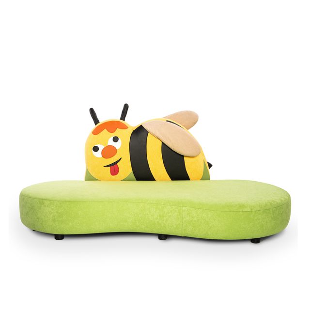 Motivsofa Biene, SH 22 cm, 3 Bezug-Varianten